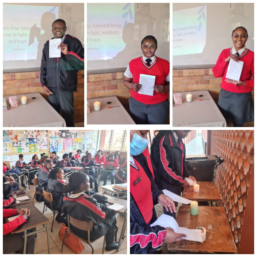 Leadership Development Session 12 - learners receiving certificates and participating in the session
